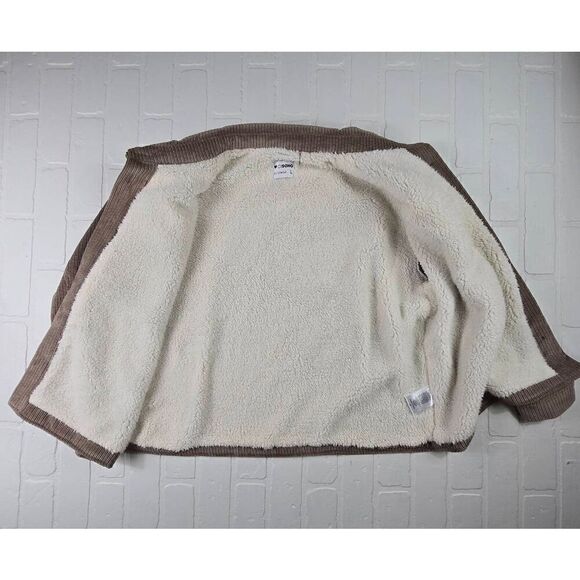Cisono  Tan Corduroy Fleece Lined Jacket Large - Picture 3 of 3